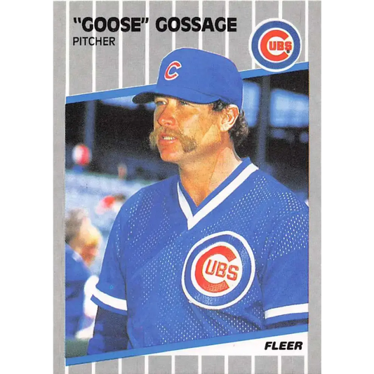1989 Fleer #425 Rich Gossage EX Excellent Chicago Cubs Baseball Card