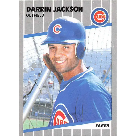1989 Fleer #428 Darrin Jackson EX Excellent Chicago Cubs Baseball Card
