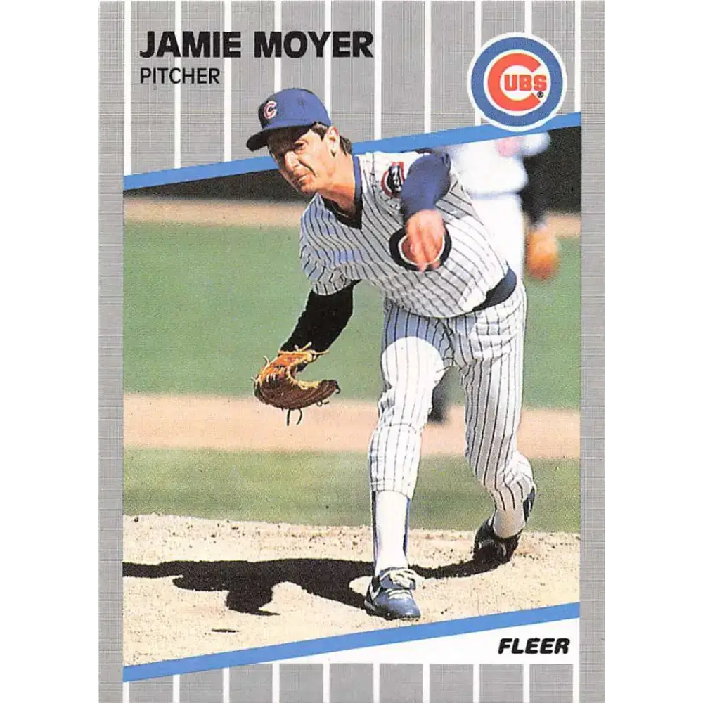 1989 Fleer #432 Jamie Moyer EX Excellent Chicago Cubs Baseball Card - Baseball Card Single