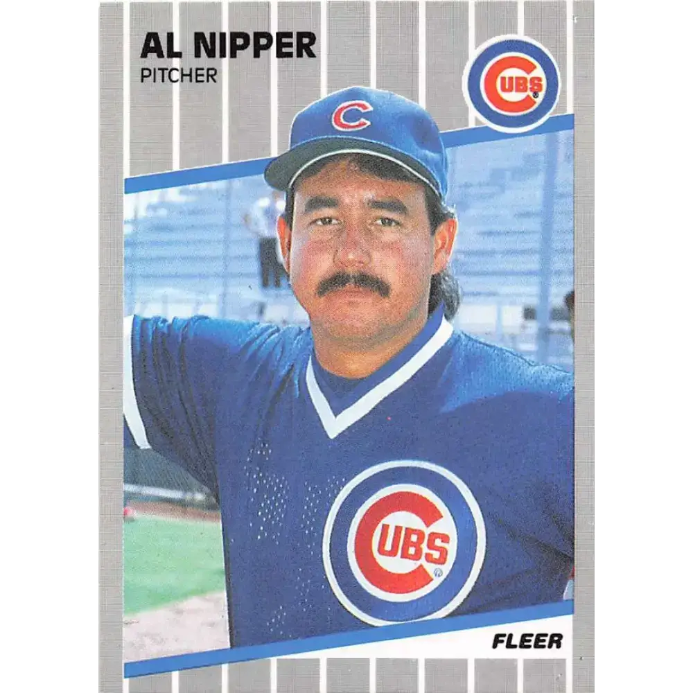 1989 Fleer #433 Al Nipper EX Excellent Chicago Cubs Baseball Card - Baseball Card Single