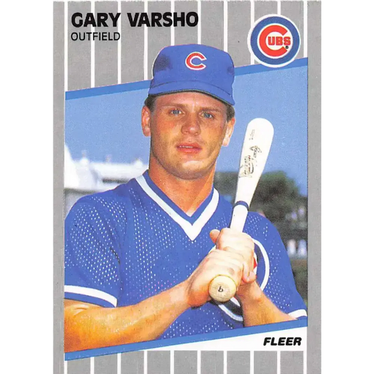 1989 Fleer #441 Gary Varsho EX Excellent Chicago Cubs Baseball Card