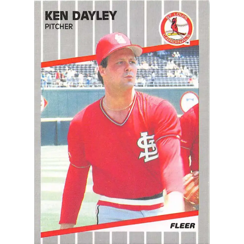 1989 Fleer #448 Ken Dayley EX Excellent St. Louis Cardinals Baseball Card - Baseball Card Single