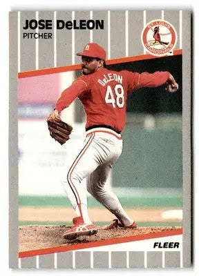 1989 Fleer #449 Jose DeLeon - Baseball Card Single