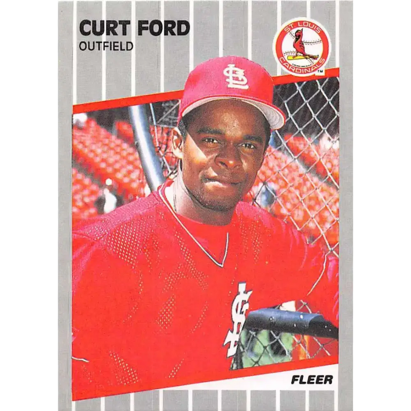 1989 Fleer #450 Curt Ford EX Excellent St. Louis Cardinals Baseball Card - Baseball Card Single