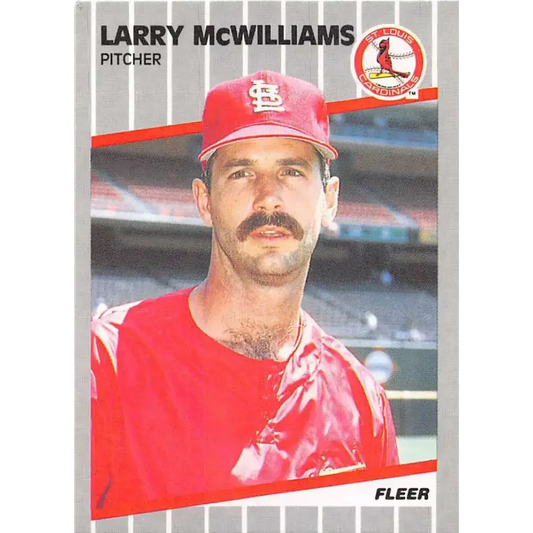 1989 Fleer #458 Larry McWilliams EX Excellent St. Louis Cardinals Baseball Card - Baseball Card Single