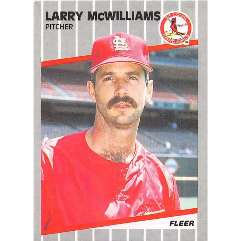 1989 Fleer #458 Larry McWilliams EX Excellent St. Louis Cardinals Baseball Card - Baseball Card Single