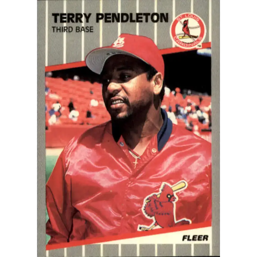 1989 Fleer #461 Terry Pendleton EX Excellent St. Louis Cardinals Baseball Card