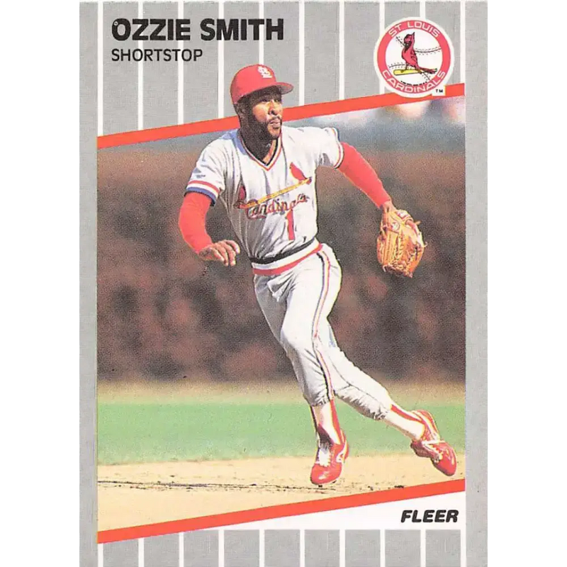1989 Fleer #463 Ozzie Smith EX Excellent St. Louis Cardinals Baseball Card - Baseball Card Single