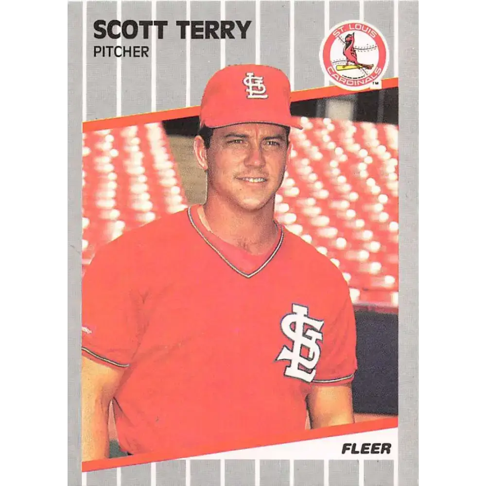 1989 Fleer #464 Scott Terry EX Excellent St. Louis Cardinals Baseball Card