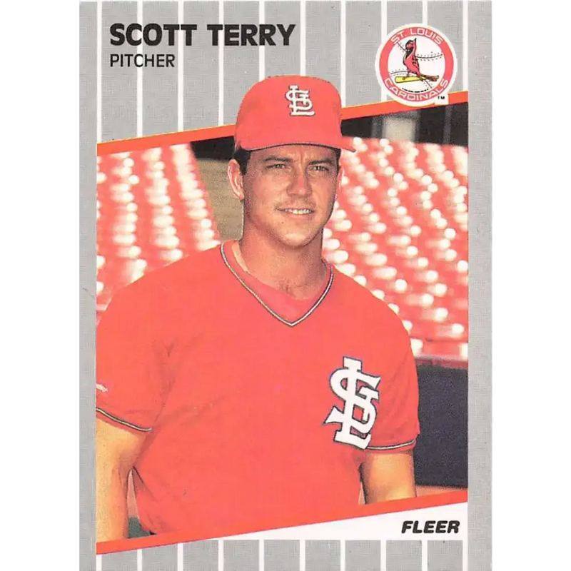 1989 Fleer #464 Scott Terry EX Excellent St. Louis Cardinals Baseball Card