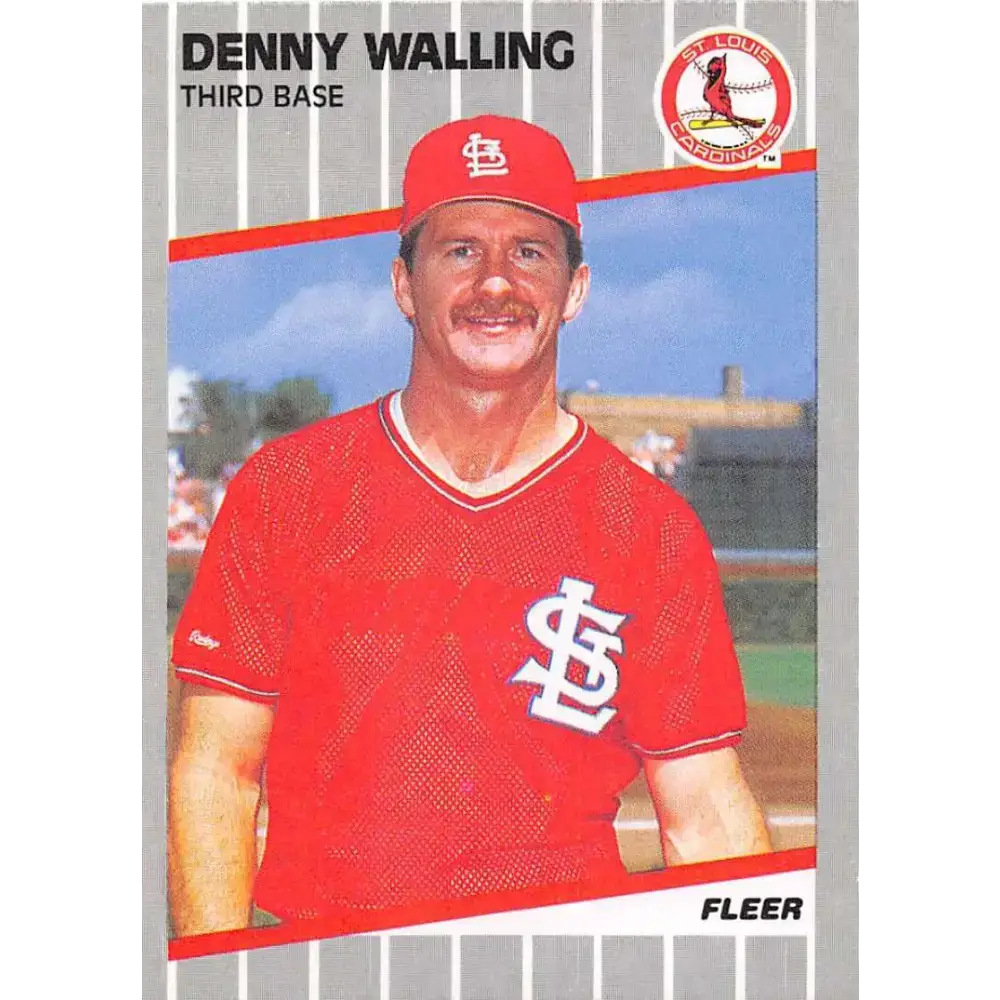 1989 Fleer #465 Denny Walling EX Excellent St. Louis Cardinals Baseball Card