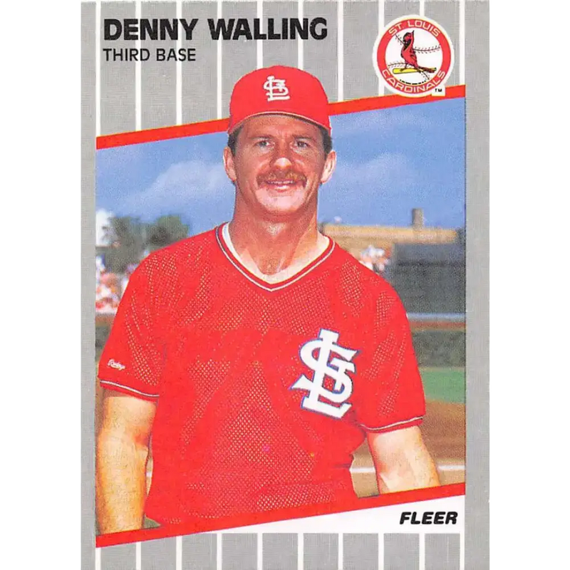 1989 Fleer #465 Denny Walling EX Excellent St. Louis Cardinals Baseball Card