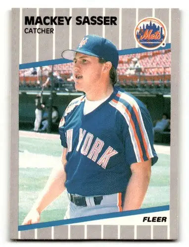 Original gloss 1989 Fleer Mackey Sasser Mets baseball cards NM Near Mint