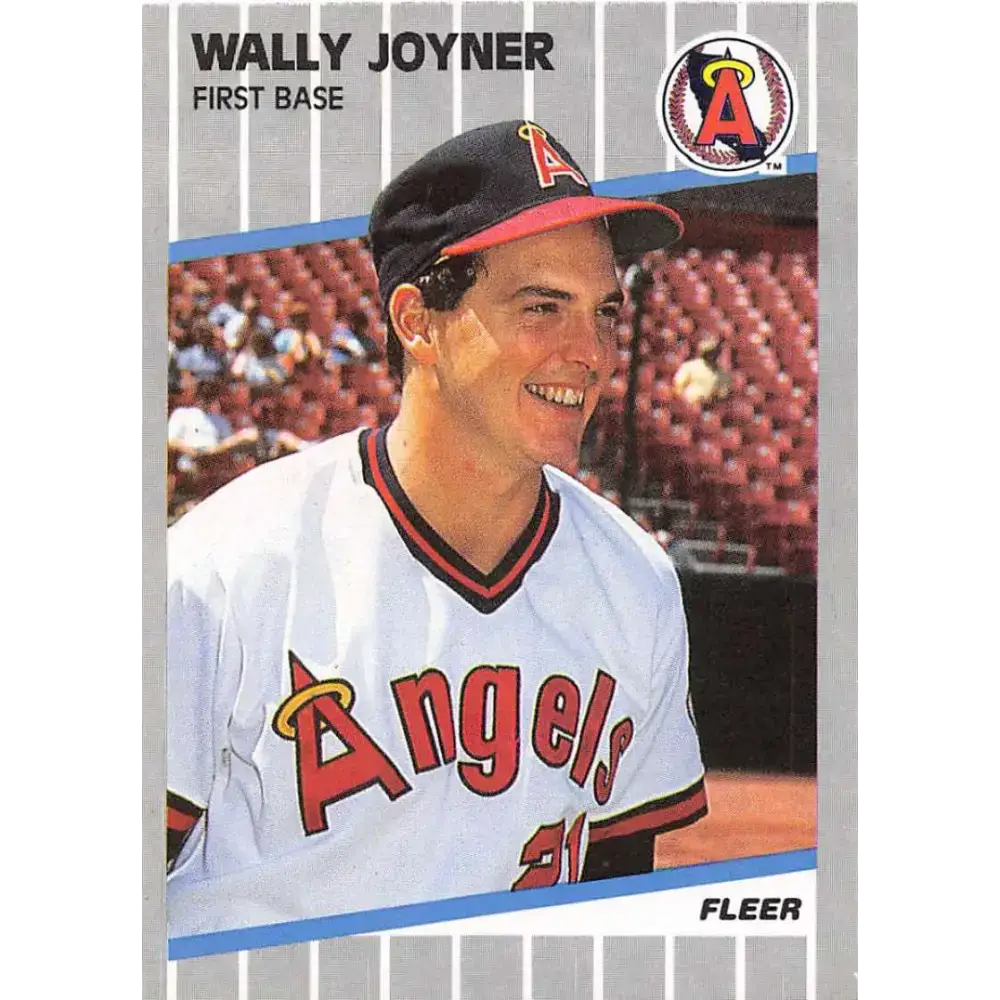 1989 Fleer #481 Wally Joyner EX Excellent California Angels Baseball Card