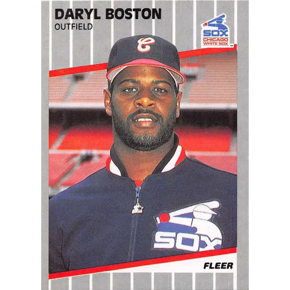 1989 Fleer #492 Daryl Boston EX Excellent Chicago White Sox Baseball Card - Baseball Card Single