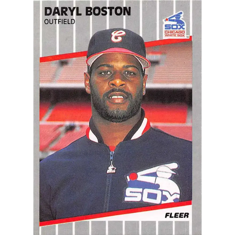 1989 Fleer #492 Daryl Boston EX Excellent Chicago White Sox Baseball Card - Baseball Card Single