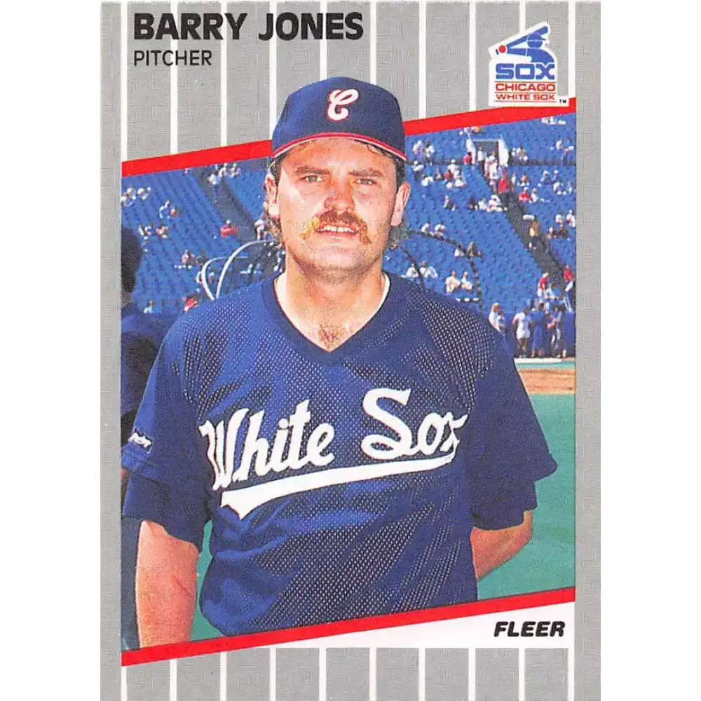 1989 Fleer #500 Barry Jones EX Excellent Chicago White Sox Baseball Card - Baseball Card Single