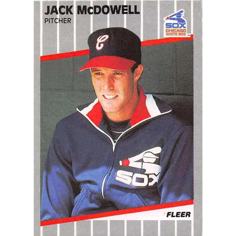 1989 Fleer #504 Jack McDowell EX Excellent Chicago White Sox Baseball Card - Baseball Card Single