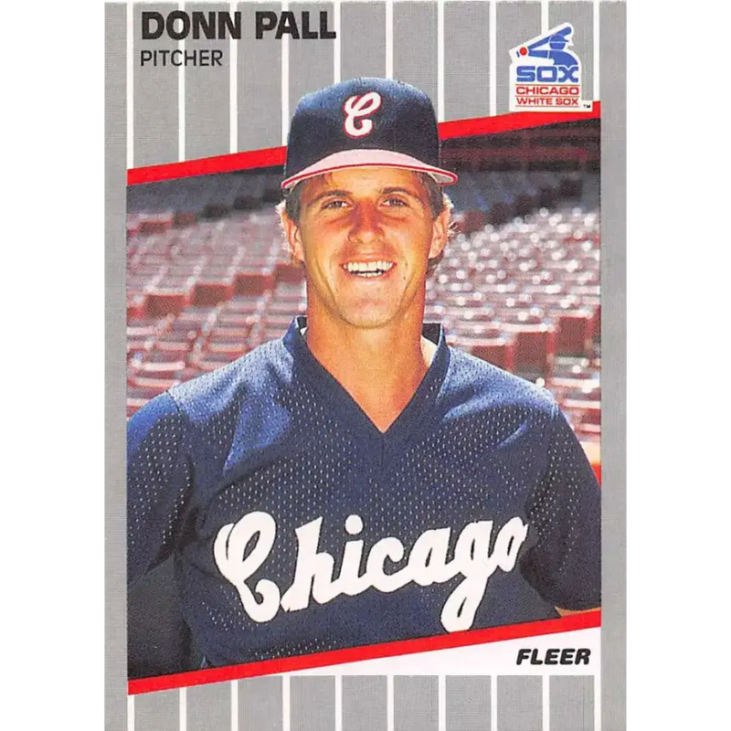 1989 Fleer #505 Donn Pall EX Excellent RC Rookie Chicago White Sox Baseball Card - Baseball Card Single