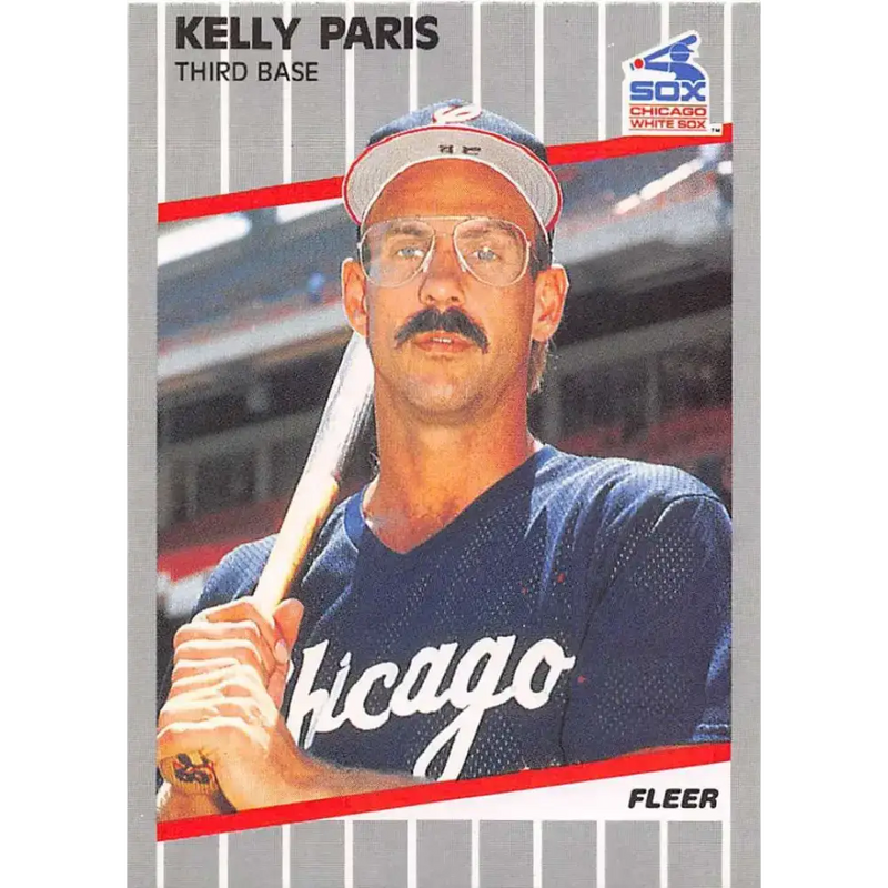 1989 Fleer #506 Kelly Paris EX Excellent Chicago White Sox Baseball Card - Baseball Card Single