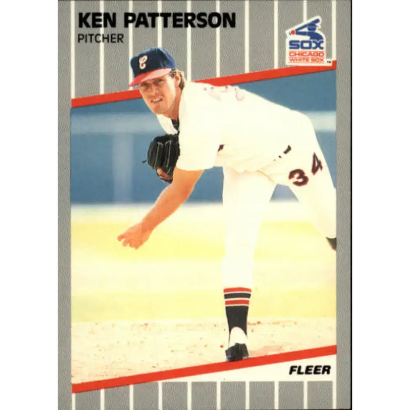 1989 Fleer #508 Ken Patterson EX Excellent Chicago White Sox Baseball Card - Baseball Card Single