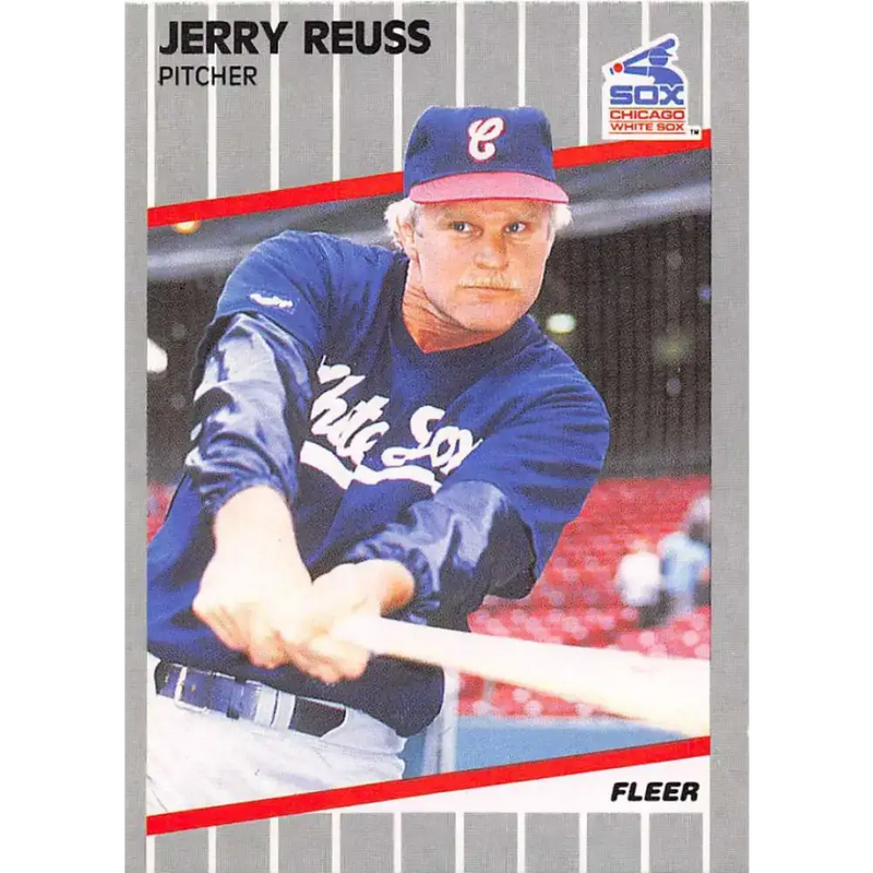 1989 Fleer #510 Jerry Reuss EX Excellent Chicago White Sox Baseball Card - Baseball Card Single