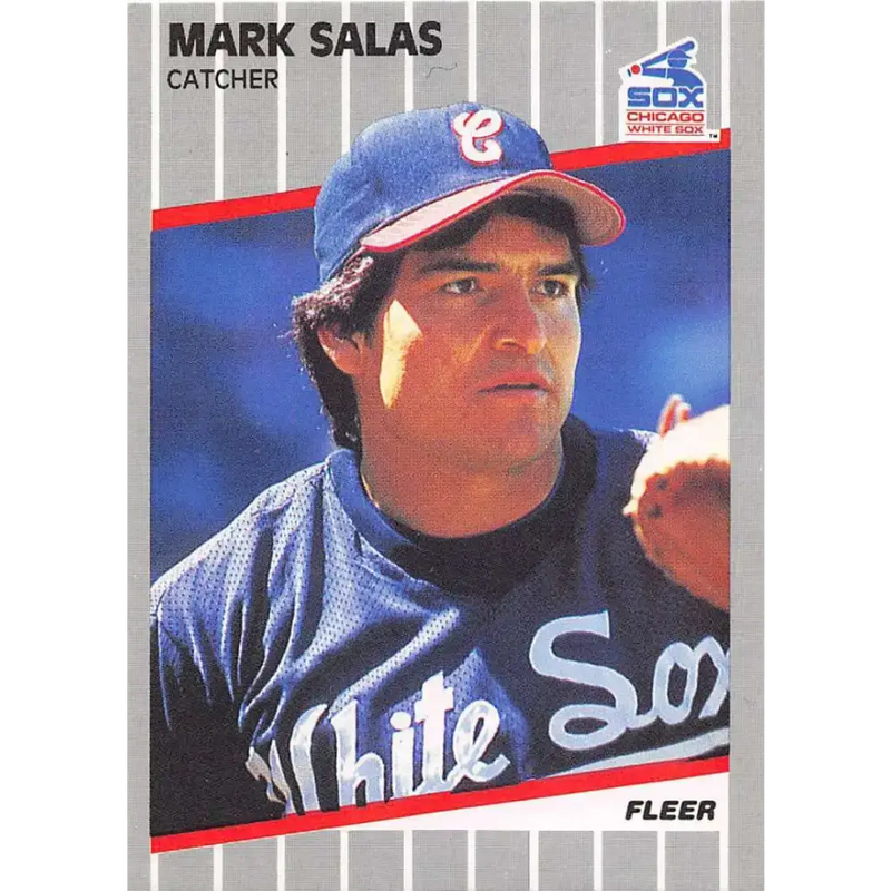 1989 Fleer #511 Mark Salas EX Excellent Chicago White Sox Baseball Card - Baseball Card Single