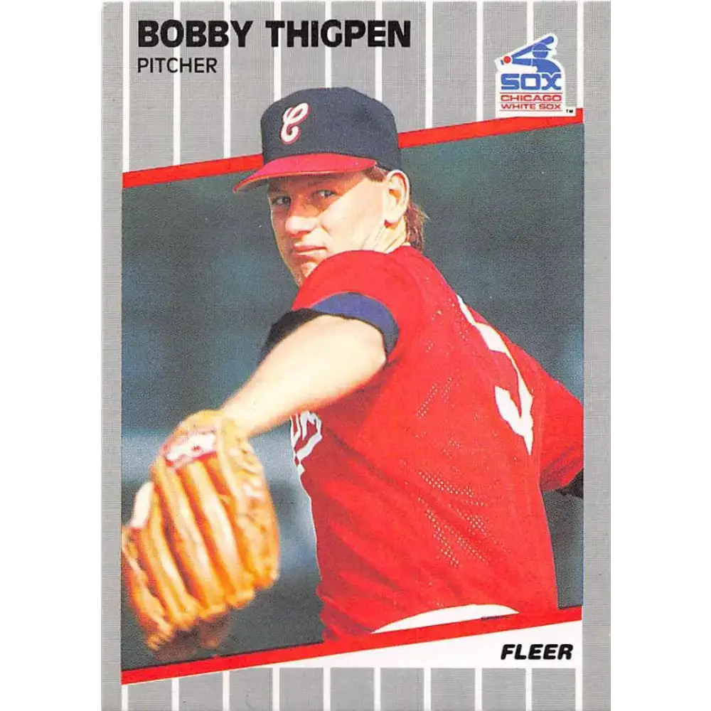 1989 Fleer #512 Bobby Thigpen EX Excellent Chicago White Sox Baseball Card - Baseball Card Single