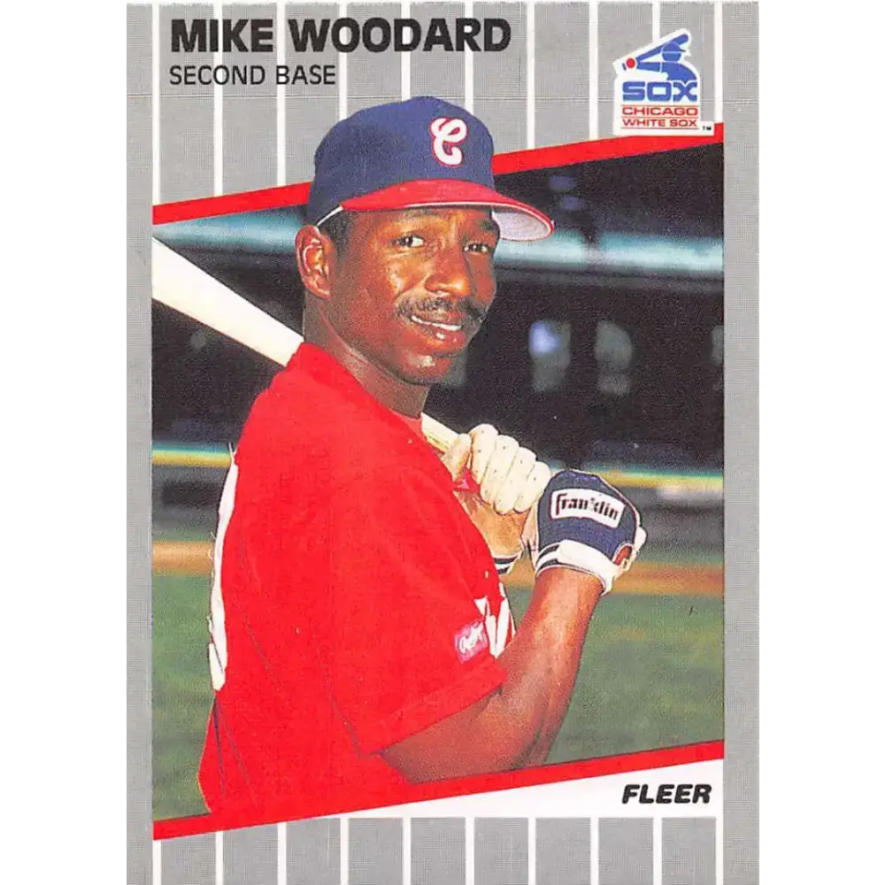1989 Fleer #513 Mike Woodard EX Excellent Chicago White Sox Baseball Card - Baseball Card Single
