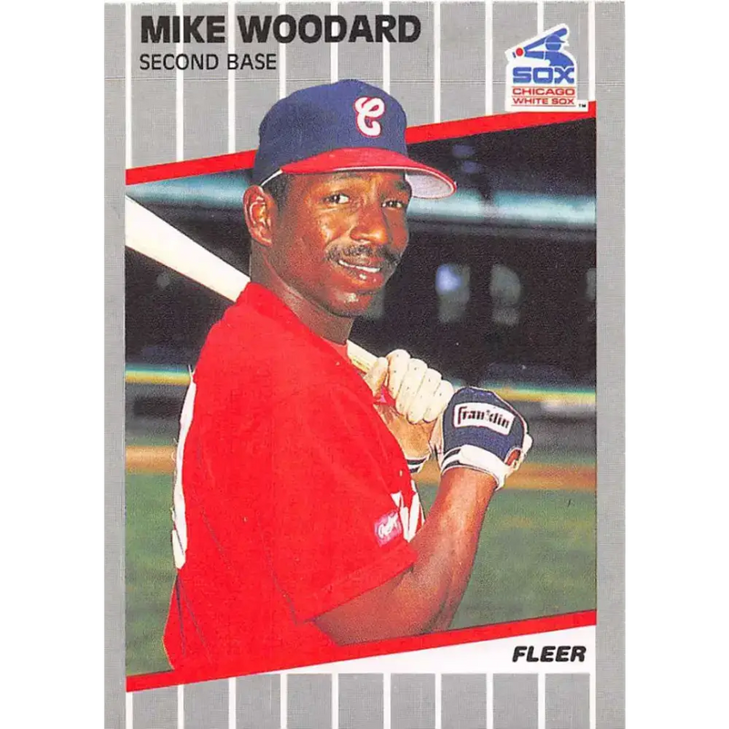 1989 Fleer #513 Mike Woodard EX Excellent Chicago White Sox Baseball Card - Baseball Card Single