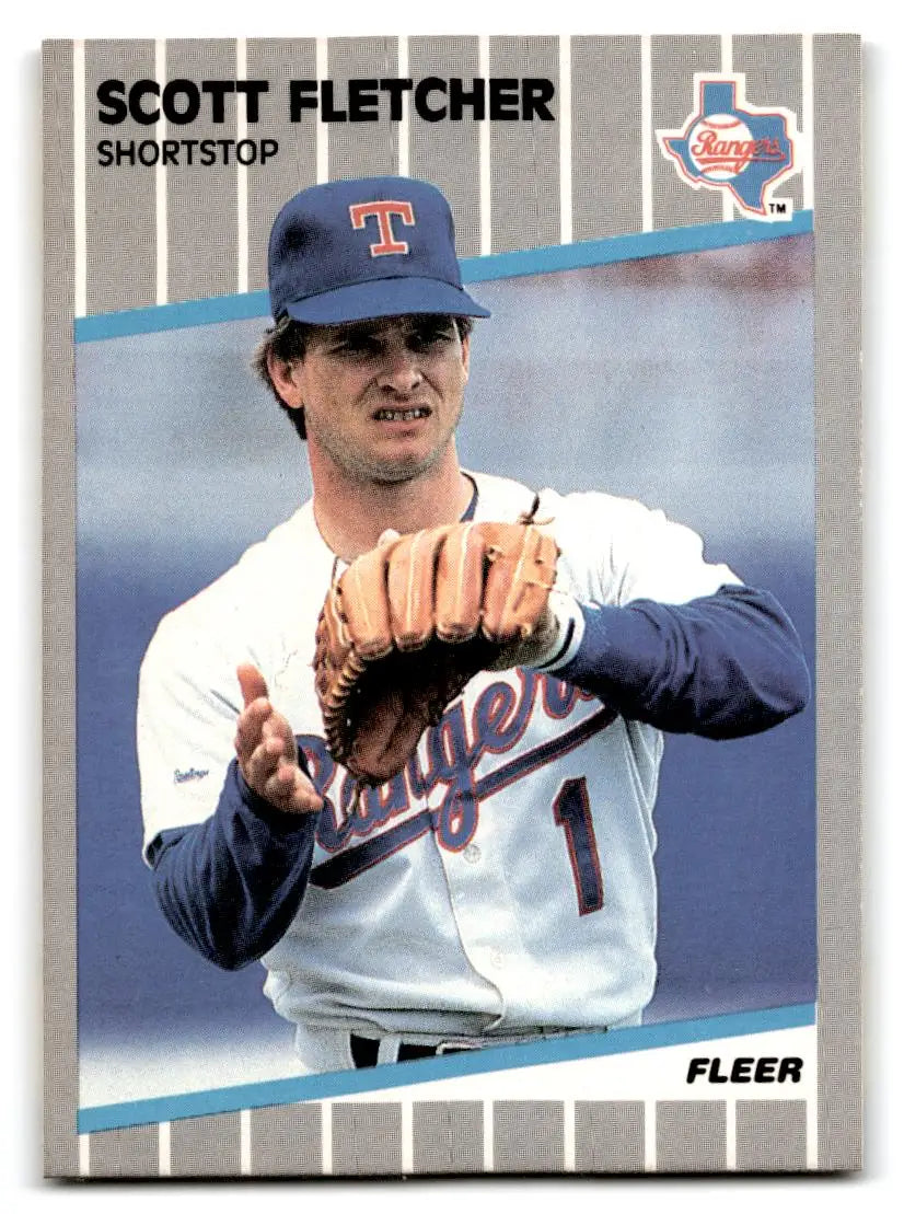 1989 Fleer #518 Scott Fletcher - Baseball Card Single