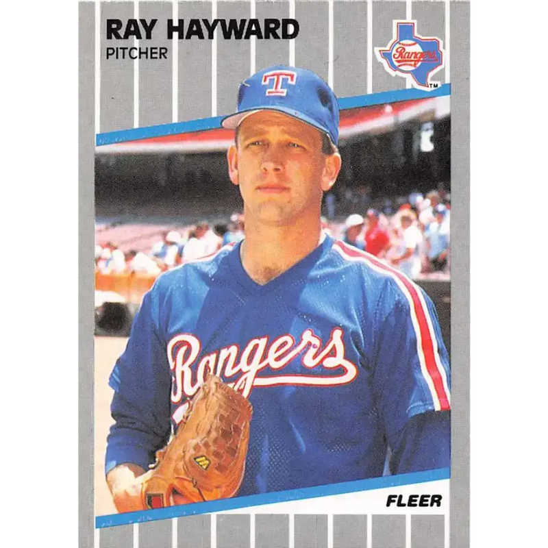 1989 Fleer #521 Ray Hayward EX Excellent Texas Rangers Baseball Card - Baseball Card Single