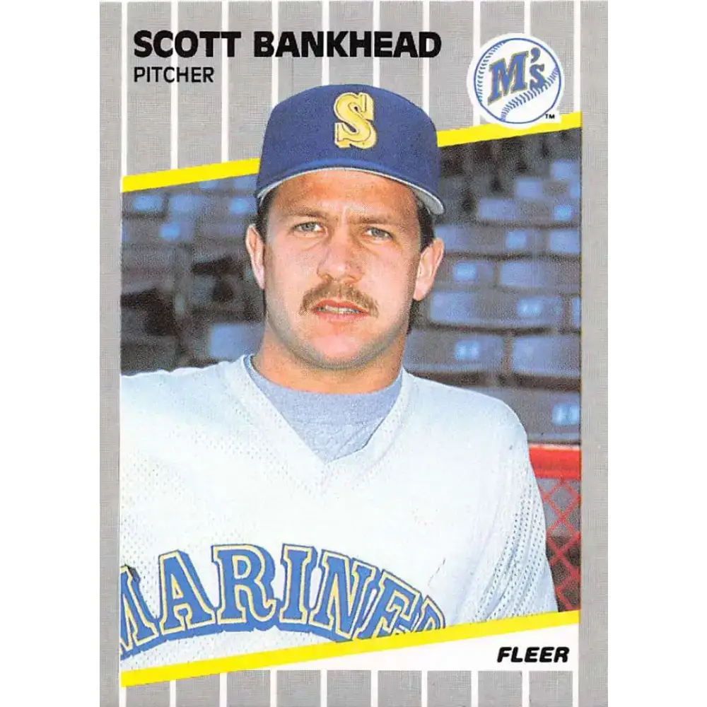 1989 Fleer #539 Scott Bankhead EX Excellent Seattle Mariners Baseball Card - Baseball Card Single