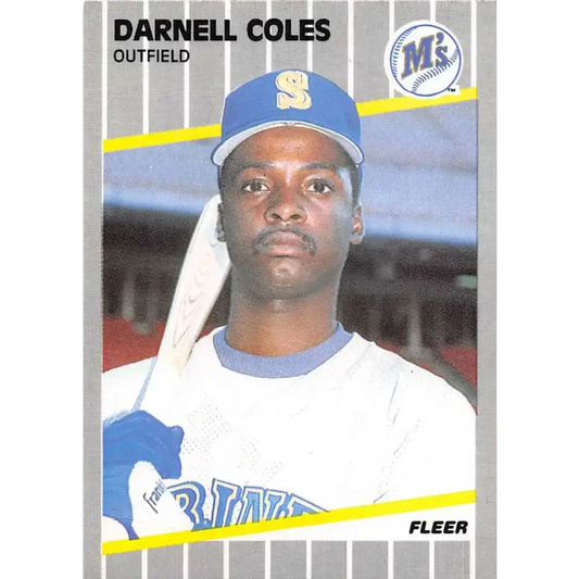 1989 Fleer #544 Darnell Coles EX Excellent Seattle Mariners Baseball Card