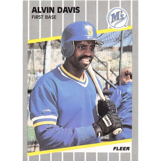 1989 Fleer #546 Alvin Davis EX Excellent Seattle Mariners Baseball Card