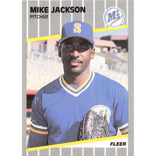 1989 Fleer #550 Mike Jackson EX Excellent Seattle Mariners Baseball Card