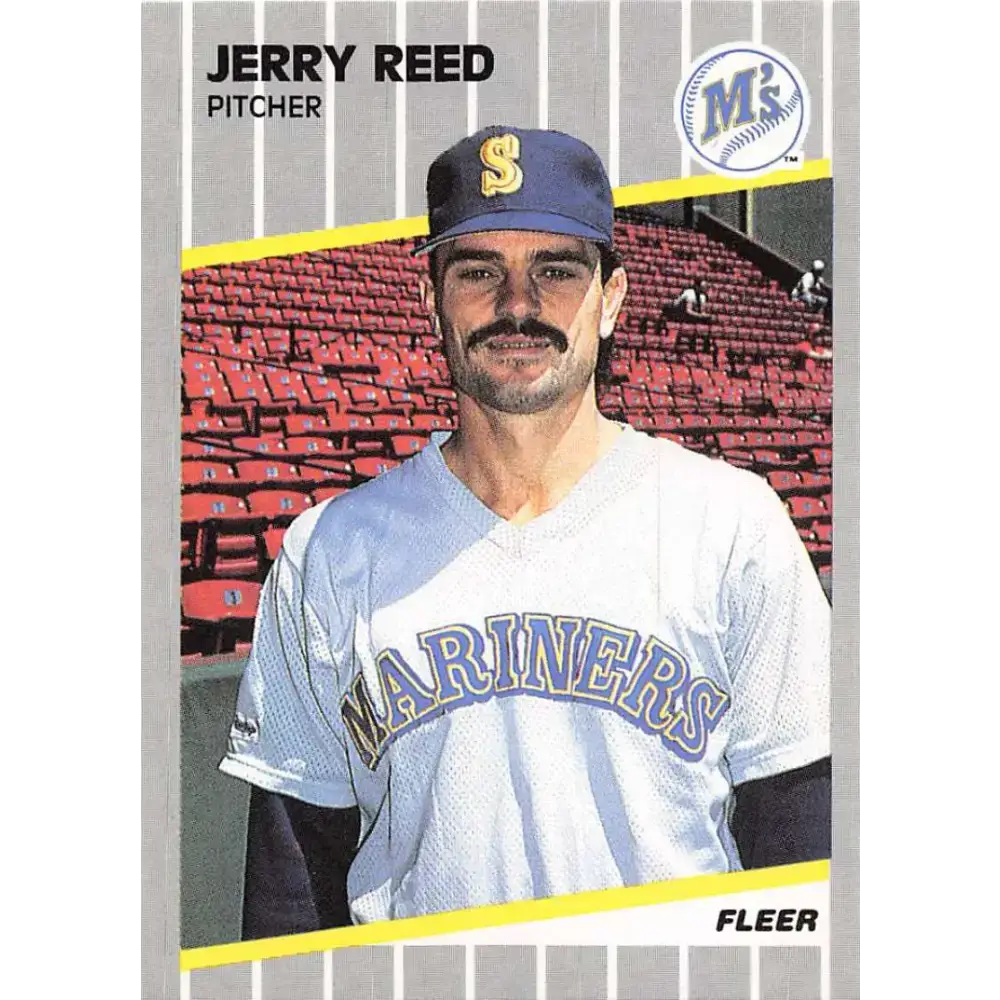 1989 Fleer #557 Jerry Reed EX Excellent Seattle Mariners Baseball Card - Baseball Card Single