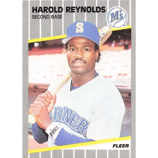 1989 Fleer #558 Harold Reynolds EX Excellent Seattle Mariners Baseball Card