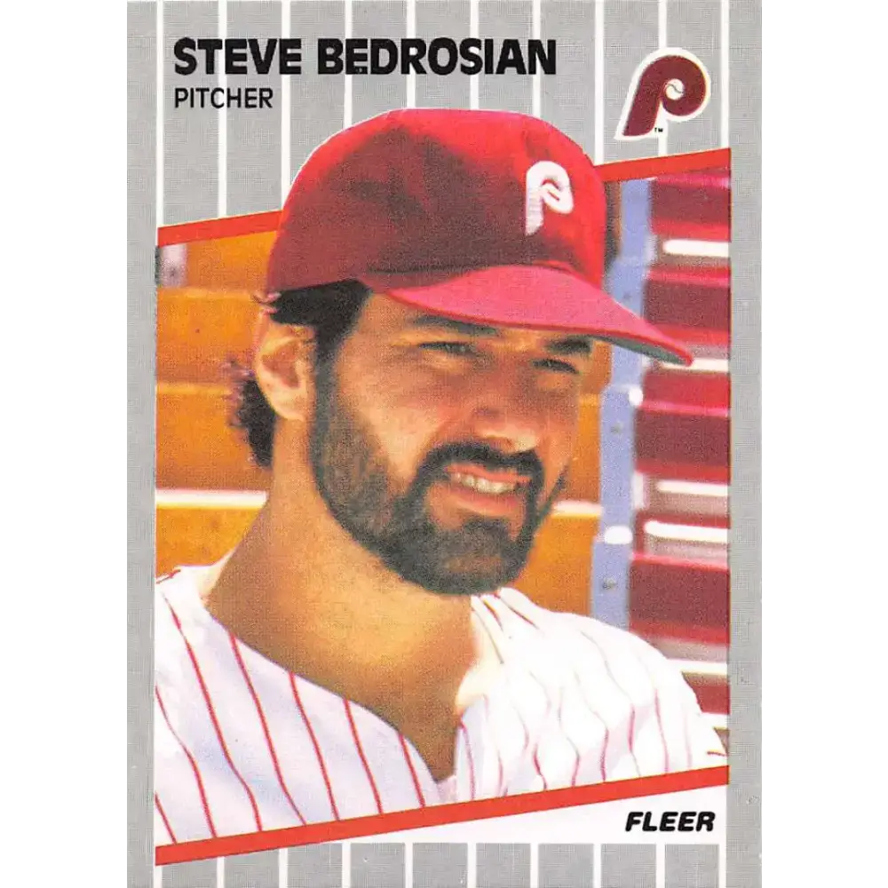 1989 Fleer #562 Steve Bedrosian EX Excellent Philadelphia Phillies Baseball Card