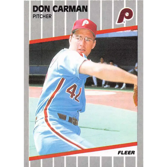1989 Fleer #564 Don Carman EX Excellent Philadelphia Phillies Baseball Card