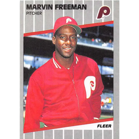 1989 Fleer #566 Marvin Freeman EX Excellent Philadelphia Phillies Baseball Card