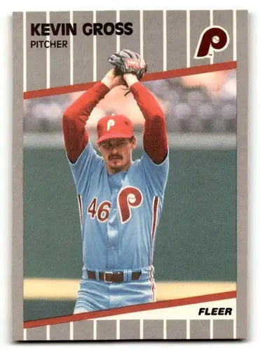 Kevin Gross Philadelphia Phillies baseball card from 1989 Fleer series