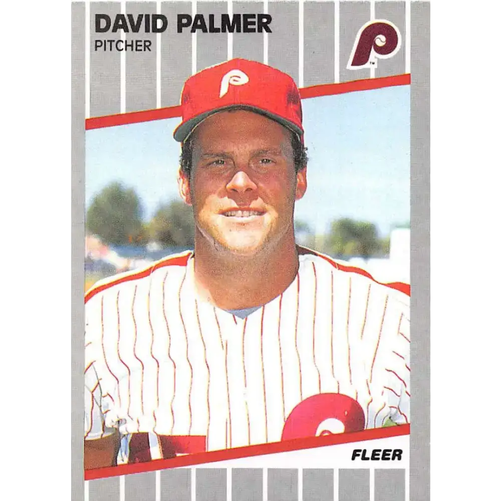 1989 Fleer #577 David Palmer EX Excellent Philadelphia Phillies Baseball Card - Baseball Card Single