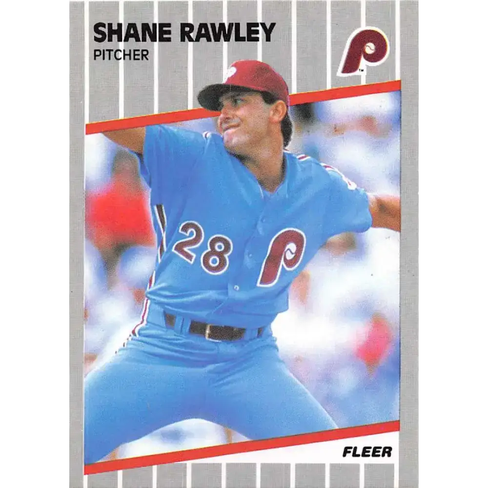1989 Fleer #579 Shane Rawley EX Excellent Philadelphia Phillies Baseball Card - Baseball Card Single