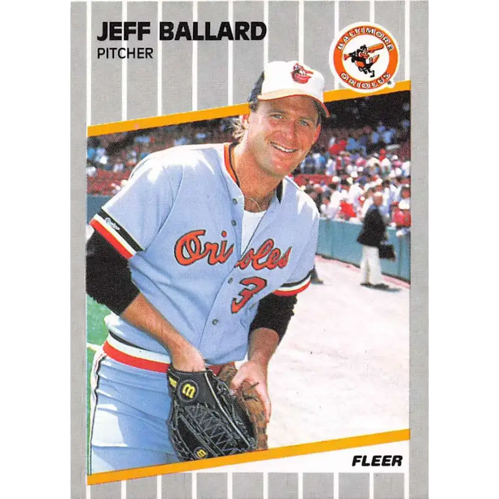 1989 Fleer #607 Jeff Ballard EX Excellent Baltimore Orioles Baseball Card - Baseball Card Single