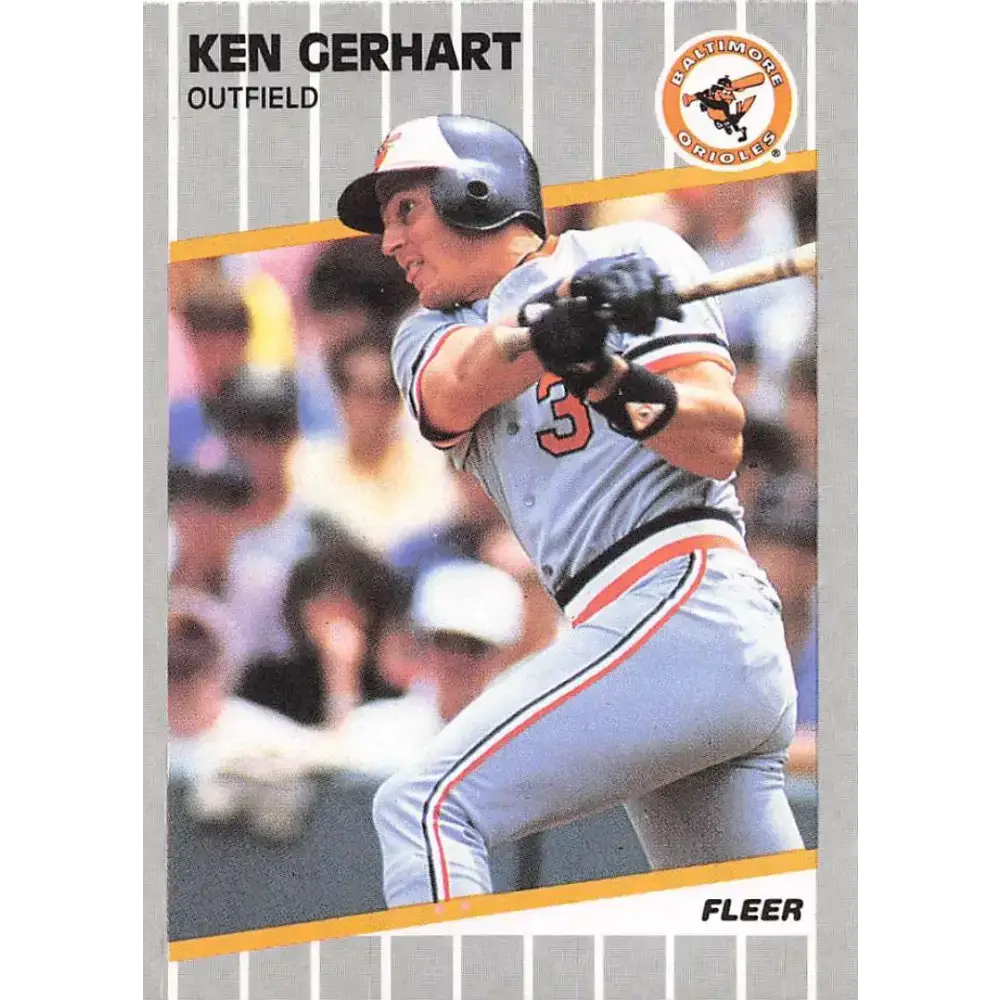 1989 Fleer #609 Ken Gerhart EX Excellent Baltimore Orioles Baseball Card - Baseball Card Single