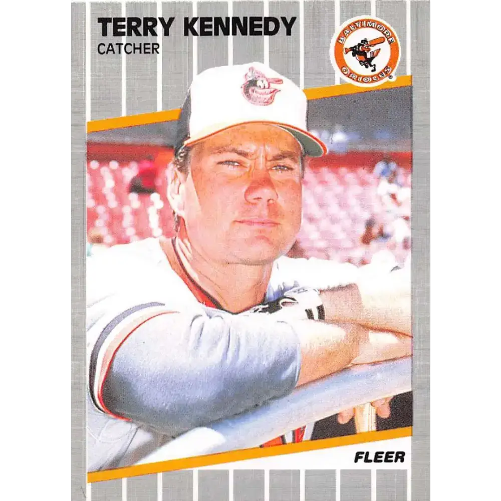 1989 Fleer #610 Terry Kennedy EX Excellent Baltimore Orioles Baseball Card - Baseball Card Single