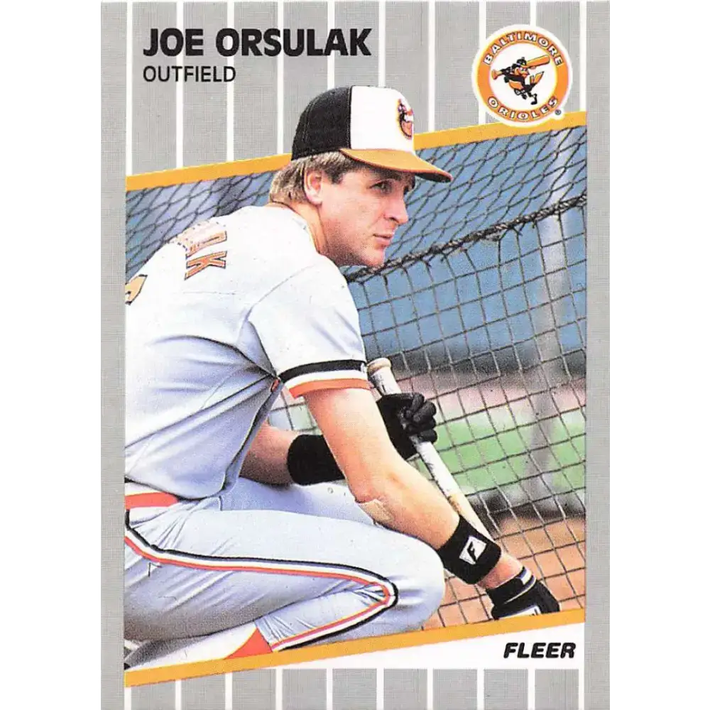 1989 Fleer #614 Joe Orsulak EX Excellent Baltimore Orioles Baseball Card - Baseball Card Single