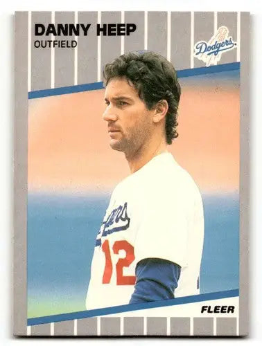Original gloss 61b Danny Heep baseball card featuring Danny Heep Los Angeles Dodgers
