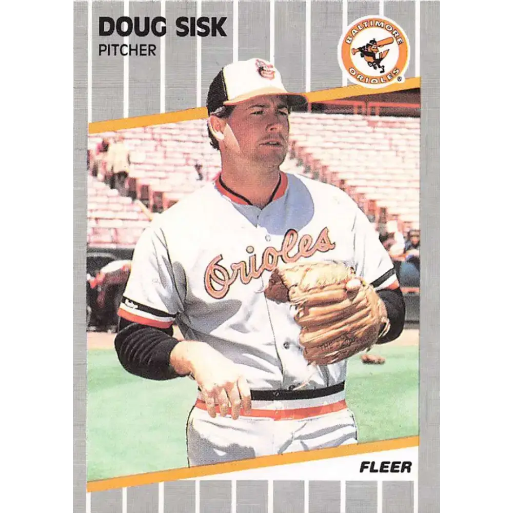 1989 Fleer #621 Doug Sisk EX Excellent Baltimore Orioles Baseball Card - Baseball Card Single